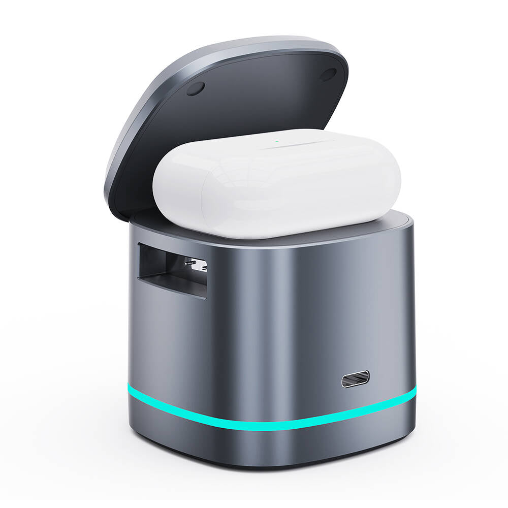 Wiwu Wi-W024 Rubik Küp Ambiyans Işıklı Telefon&Akıllı Saat&Kulaklık İçin 15W 3in1 Kablosuz Şarj Standı Wiwu Wi-W024 Rubik Küp Ambiyans Işıklı Telefon&Akıllı Saat&Kulaklık İçin 15W 3in1 Kablosuz Şarj Standı